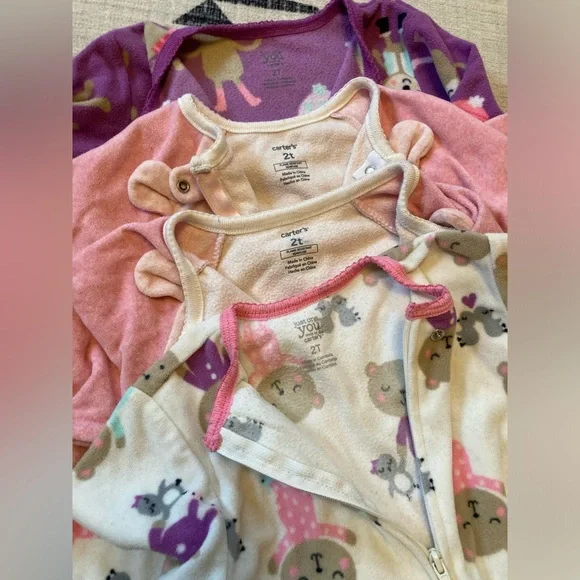 Set of 4 Sleep and Play PJs by Carter's and Just One You, 2T - Picture 8 of 10